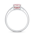 thumbnail image 3 of Rosec Jewels 3 Carat IGI Certified Lab Grown Pink Diamond Radiant Cut Engagement Ring (VS1 Grade), 18K White Gold, US 11.00, 3 of 9