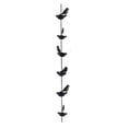 thumbnail image 2 of Cadenas de protección contra aves para canaletas, recolectores de agua de lluvia de metal para exteriores 6 pájaros, 2 of 9