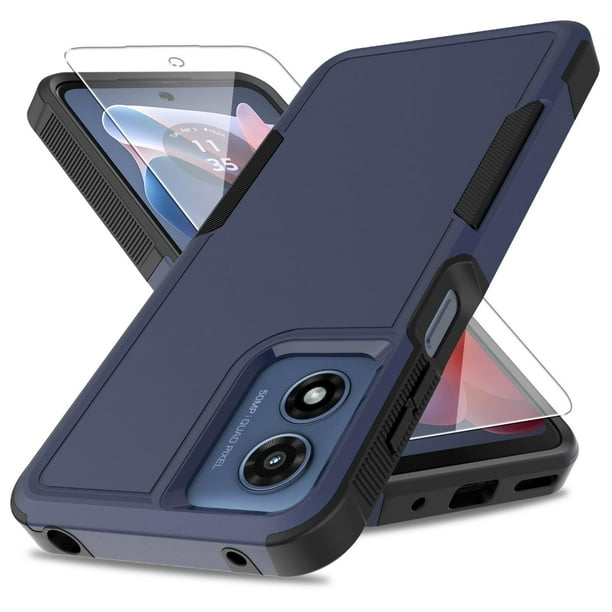 Funda para teléfono Yuanming Moto G Play 2024 azul de grado militar