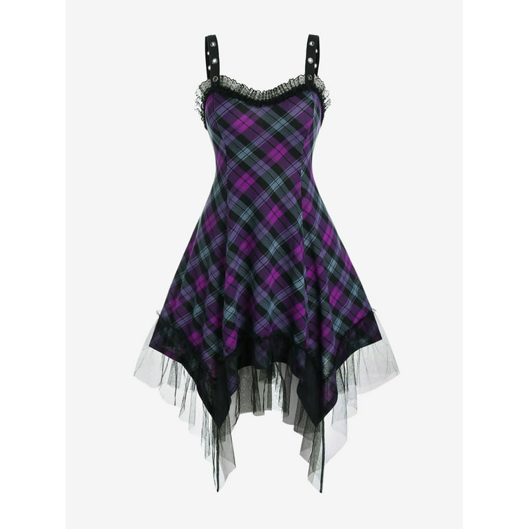 Rosegal plaid dress sale