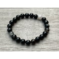 thumbnail image 6 of Black Tourmaline With Quartz Crystal Bead Bracelet 6-8mm, Wholesale Genuine Black Tourmaline With Quartz Stretch Gemstone Bracelet, Gift for Men & Women (1), 6 of 9