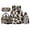 Brown Cow Print, variant on KUIFORTI Cute Giraffe School Bag and Lunch Bag Set 4 piece Lightweight Girls Backpack with Pencil Case Water Bottle Sleeve for Elementary Primary Middle School Students