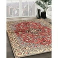 thumbnail image 2 of Ahgly Company Indoor Square Traditional Fire Brick Red Persian Area Rugs, 4' Square, 2 of 6