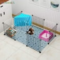 thumbnail image 5 of BadPiggies Guinea Pig Hideout Hideaway Corner Peekaboo Toys Cage Without Metal Fences for Small Animals Ferret Chinchilla Rats Bunny (Blue), 5 of 10