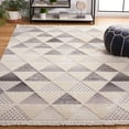 thumbnail image 2 of SAFAVIEH Urban Seachlann High Low Triangles with Fringe Area Rug, Grey/Ivory, 4' x 6', 2 of 8