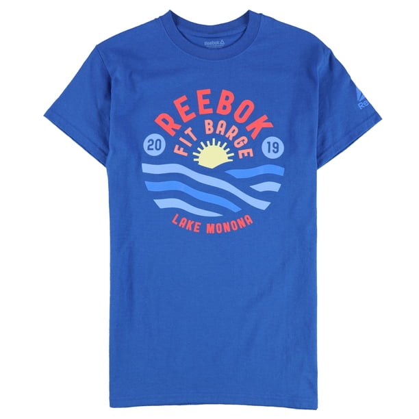 Reebok Mens Fit Barge 2019 Graphic T-Shirt neonblue S