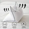 thumbnail image 3 of Bed Pillows King Size Set of 2 Goose Feather Down Pillow for Sleeping Decorative Pillows for Back, Stomach or Side Sleepers 20x36, 3 of 6