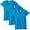 Cobalt, variant on Aquaguard Women's Fine Jersey V-neck Longer Length T-shirt - 3 Pack