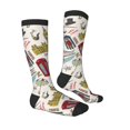 thumbnail image 3 of Fotbe London Landmark1 print Women's Men's Novelty Crew Socks Cotton Socks Knee High Socks for Walking,Running,Nurses,Pregnancy, 3 of 8
