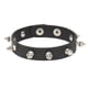 thumbnail image 5 of Pulsera de cuero negra, brazalete gótico, pulseras punk, para mujer, color negro 11, código de modelo 12453, negro 11, 5 of 5