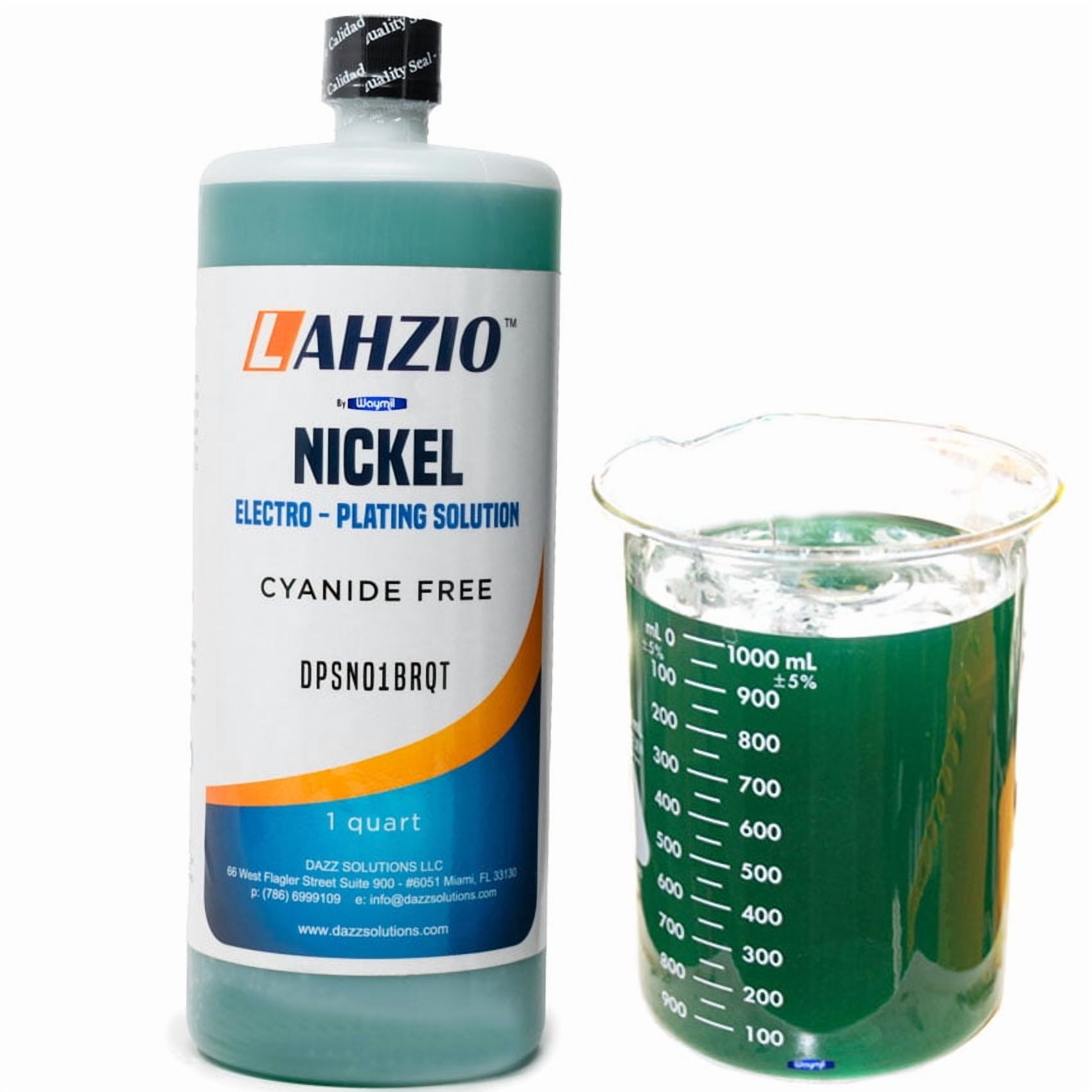 Eco-friendly Nickel Cyanide Free Plating Solution Special For Jewelry 32 Oz