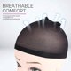 thumbnail image 4 of 6 Bonnets De Perruque En Nylon Lastique Noir - Bonnets De Perruque En Nylon Lastique, Bonnets De Bas De Perruque Unisexe Marron Bonnets De Cheveux, 4 of 5
