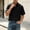 Black, variant on Men's Short Sleeve Fishing Cotton Linen Shirts, UPF 50+ Ripstop Work Shirts with Pocket, Breathable Button Down Outdoor Hiking Shirt Big and Tall Size M-5XL White