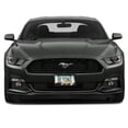 thumbnail image 4 of Ford Mustang 50 Years Tri-Bar Stripe Black Metal License Plate Frame, 4 of 6