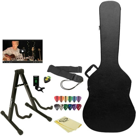 - ChromaCast Acoustic Guitar Hard case, stand, strap, tuner, and picks