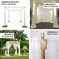 thumbnail image 4 of Efavormart 10ft | 4 Post Gold Metal DIY Photography Backdrop Stand, Wedding Arch Canopy Tent, 4 of 11
