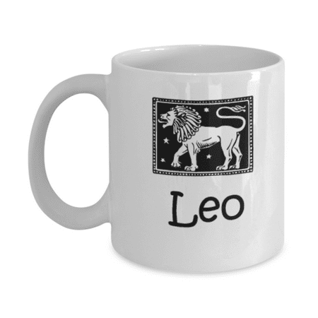 

Leo Lion Zodiac- Leo Coffee Mug - Leo Zodiac Mug - Zodiac - Star Sign White Ceramic Mug 11 oz