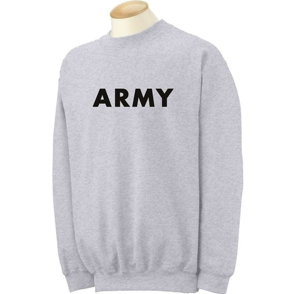 ARMY Crewneck Sweatshirt in Gray