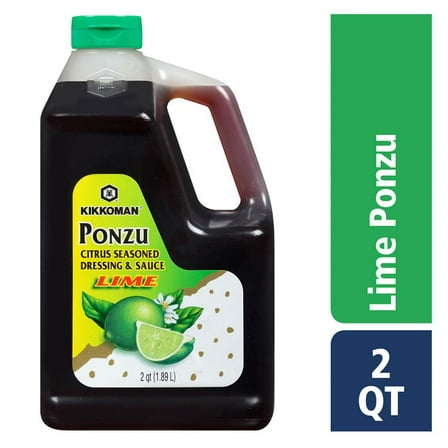 Kikkoman Ponzu Lime Plastic FS Bottle, 64 Ounce