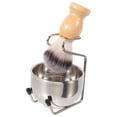 thumbnail image 1 of SHISUYAN 1 Ensemble de Brosses de Rasage pour Homme Ensemble d'Accessoires de Rasoir Manuel avec Bol Moussant et Support, 1 of 8