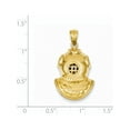 thumbnail image 3 of 14K Yellow Gold Divers Helmet Pendant (30 X 17) Made In Peru d4147, 3 of 3