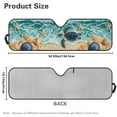 thumbnail image 7 of Uorisanigo Windshield Sun Shade Beach Turtle Shells Sunshade Compatible with Jeep Wrangler Rubicon Sahara TJ JK JKU 2 Door & 4 Door, Foldable Windshield Sunshade Sun Visor Blocks UV Rays, 7 of 7