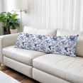 thumbnail image 2 of White Blue Spring Floral Body Pillow Covers 20"x60", Summer Botanical Hummingbird Soft Brushed Microfiber Breathable Throw Pillow Covers, Pillowcase with Zipper for Couch Sofa Bedroom Living Room, 2 of 9