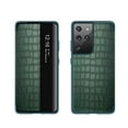 thumbnail image 1 of Crocodile Pattern Window View Leather Case Compatible Samsung Galaxy S23 Luxury Pu Leather Flip Cover, 1 of 1