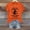 Orange, variant on Black Plus Size Halloween Shirts for Women Crew Neck Thanksgiving Shirts, Loose Fit Autumn T-shirts, Casual Pumpkin Graphic Tees, Crew Neck, Halloween, Festive and Daily Wear L