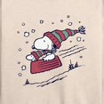 thumbnail image 3 of Peanuts - Snoopy Sledding - Women's Lightweight French Terry Long Sleeve Shirt, 3 of 6