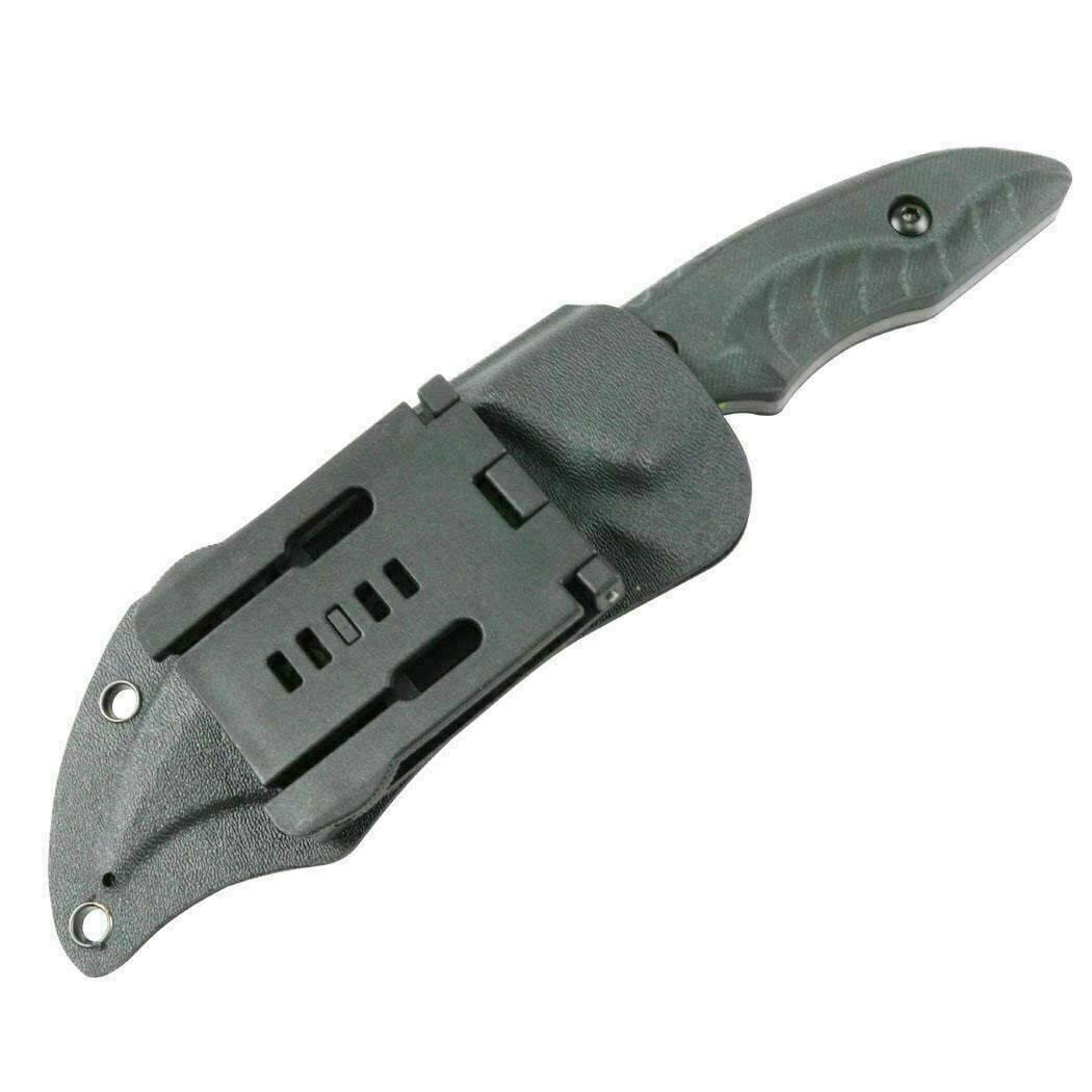 10" FULL TANG FIXED BLADE BOWIE KNIFE BONE Handle Full Edge Belt Clip