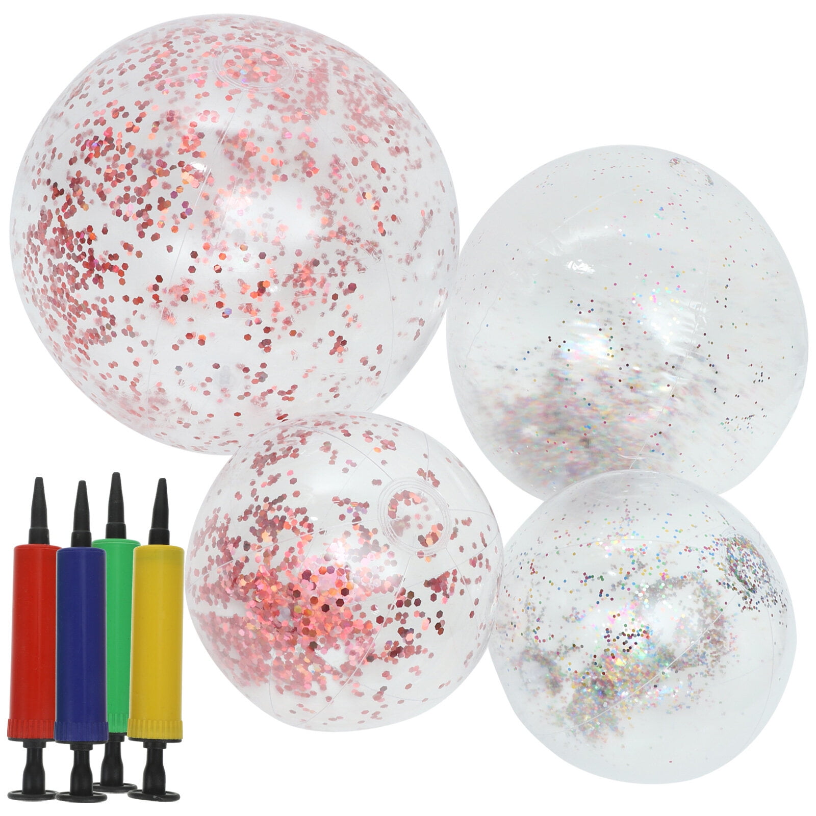 Clear beach cheap balls walmart