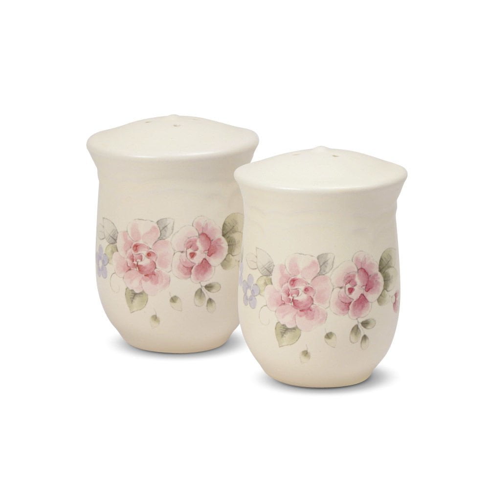 Tea Rose Salt And Pepper Shaker Set Offers Traditional Departments