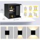 thumbnail image 3 of Lámpara de pared LED GHB 7W Lámpara de pared con diseño de ángulo de haz ajustable Lámpara de pared LED resistente al agua IP 65 2700K blanco cálido negro [clase energética A +] Adepaton LL-0151, 3 of 7