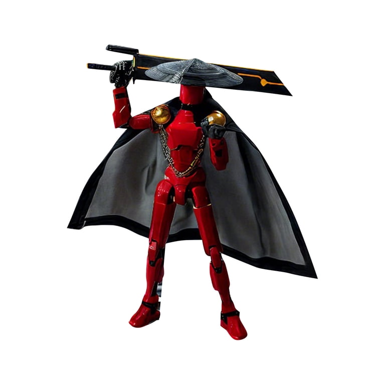 T13 Action Figure Accessories, 10 Inch 3D Printed Multi-Jointed