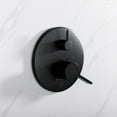 thumbnail image 3 of Lexora Salamonio 1-Spray Tub and Shower Faucet Combo with Round Showerhead and Handheld Shower Wand in Matte Black, 3 of 7