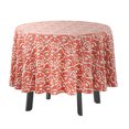 thumbnail image 1 of Vargottam Nappe Ronde Intérieure/extérieure 58 Pouces Nappe Imperméable pour Patio, Couvertures de Table Printemps/été pour Jardin Table Circulaire/bbqs/pique-Nique - Rouge, 1 of 8