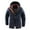Dark Blue, variant on ZCFZJW Men's Warm Parka Jacket Winter Snow Coat with Detachable Hood Long Sleeve Casual Full Zipper Cotton Padded Jackets Thickening Warm Outwear Coats with Multi-Pockets Dark Blue L