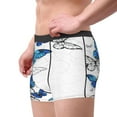 thumbnail image 4 of Bingfone Blue Flying Butterflies Men'S Underwear - Casual Stretch Boxer Briefs-Xx-Large, 4 of 9