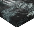 thumbnail image 2 of Ambesonne Gothic Fitted Sheet, Moon View in Scary Dark, Twin XL Size, Blue Grey, 2 of 3