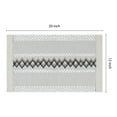 thumbnail image 3 of Unique Bargains Set of 4 Farmhouse Placemats for Dining Table Decor White-Black, 3 of 6