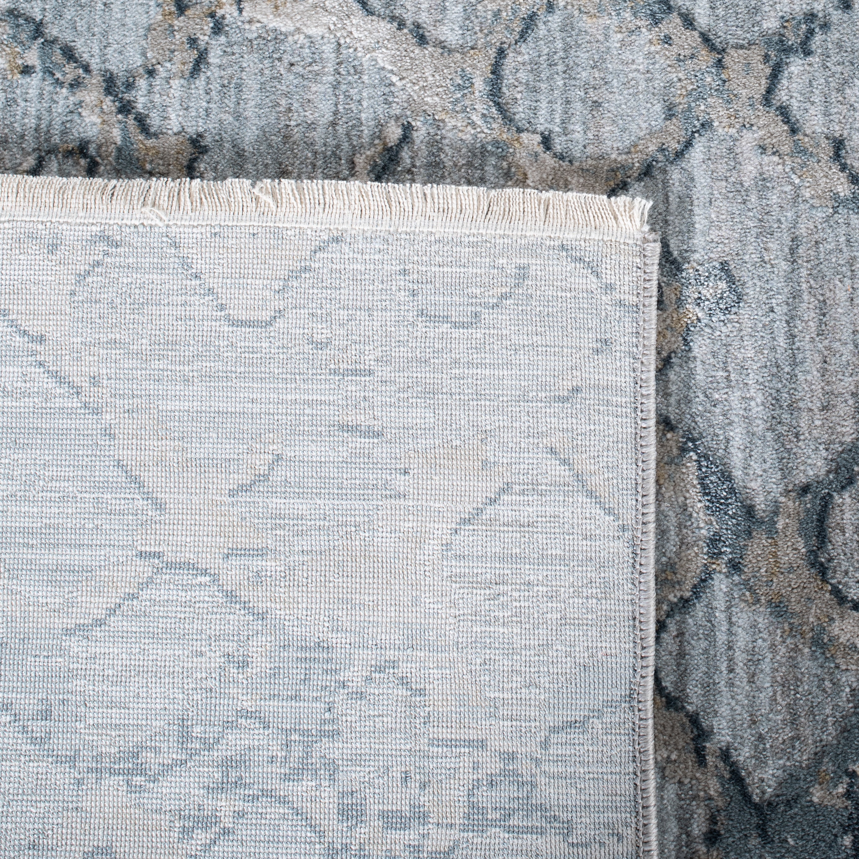 SAFAVIEH Valencia Jared Geometric Area Rug, Light Blue/Grey, 8' x 10'