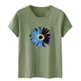 thumbnail image 2 of Cilsoka Shirts for Women Summer Trendy Graphic Cropped Tops for Women Trendy Womens Crop Tops Dressy Womens Short Sleeve Blouses for Work My Orders Placed, 2 of 4