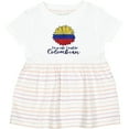 thumbnail image 3 of Inktastic I'm So Cute, I Must Be Colombian Sunflower Girls Baby Dress, 3 of 5