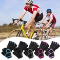 thumbnail image 4 of Rodiuiu 2Pcs Half Finger Sports Gloves, Anti-slip Breathable Fingerless Gloves, Adjustable Men Women Gloves for Dumbbell Weightlifting Workout Training Cycling, 4 of 8