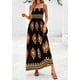 thumbnail image 4 of Vestido PRETTYGARDEN 2025 Maxi Floral Negro Talle XXL, 4 of 8