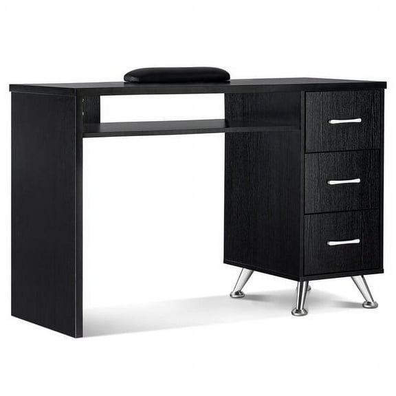 BarberPub Makeup Vanity Desk with Storage Drawer, Nail Desk with Cabinet