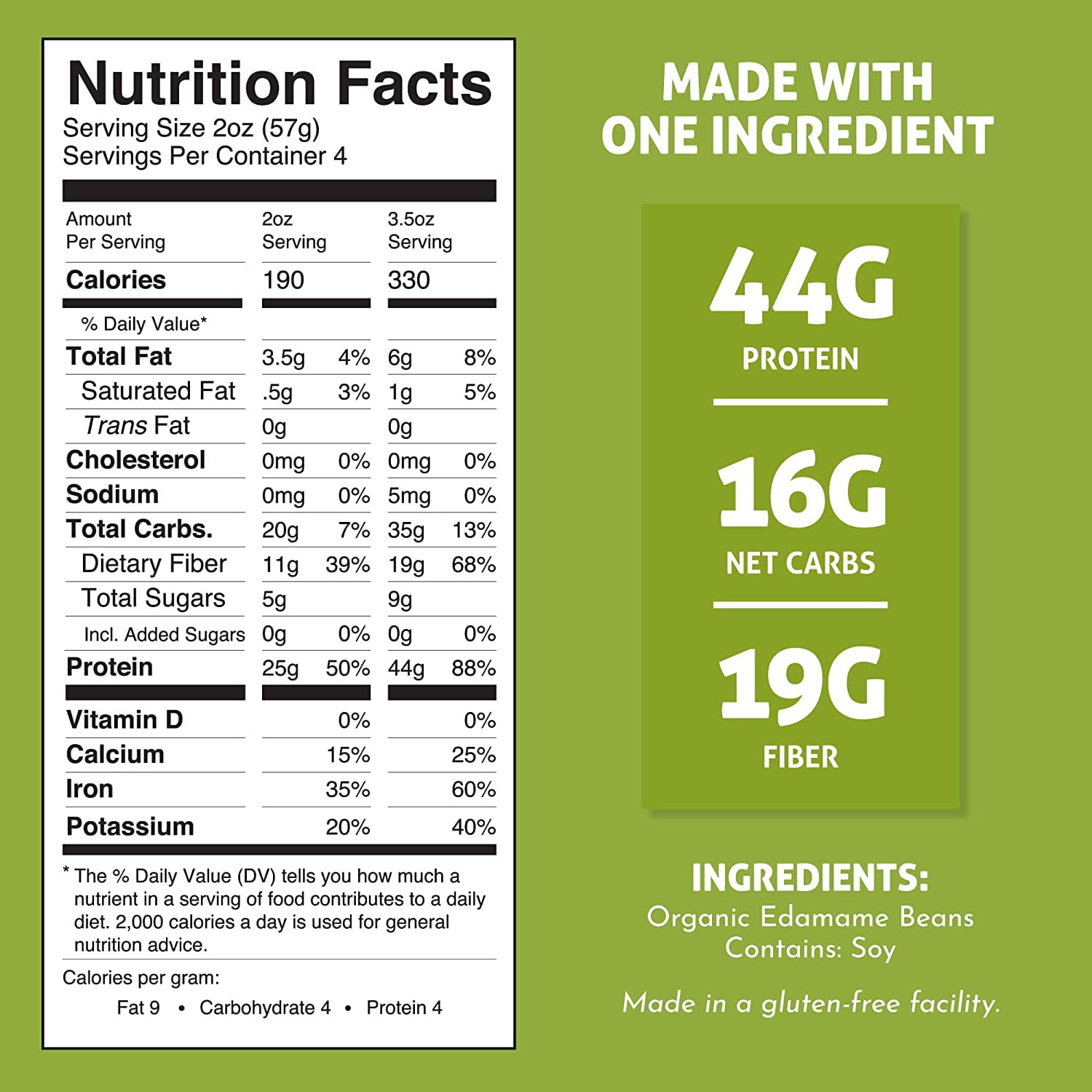 The Only Bean - Edamame Pasta (Spaghetti) - Gluten Free Pasta, Keto Low Carb Pasta Noodles, High Protein Pasta, Organic Healthy Noodles, Edamame Pasta, Edamame Noodles, Vegan Pasta - 8 oz (6 Pack)