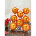thumbnail image 4 of Christmas By Krebs 2 5/8" (67mm) Seamless Glass Ornament [8 Pieces], Decorated Designer Heirloom (Shiny Orange Crush), 4 of 7