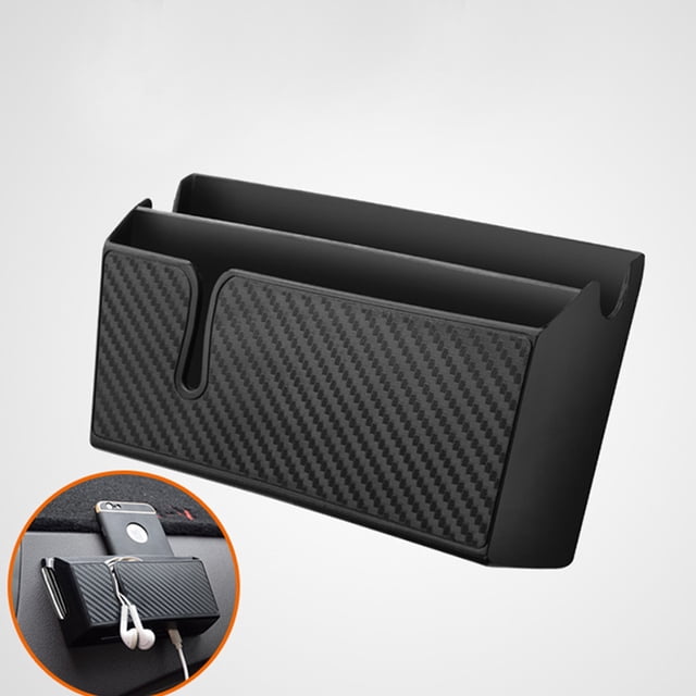 unbranded 2Ud Organizador De Asiento Para Auto Con Soporte Para Teléfono Y Porta Botella Negro